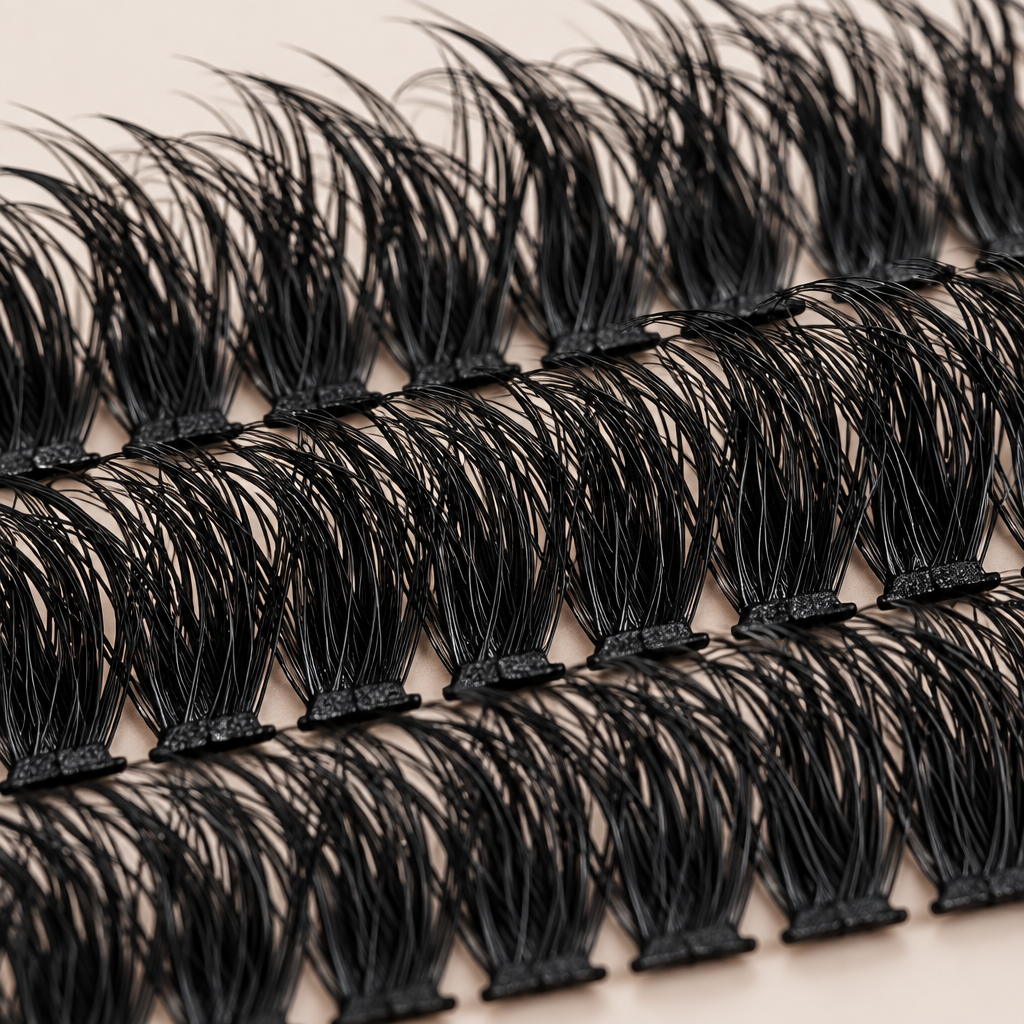 Extreme macro close-up of Thick Curly Clusters