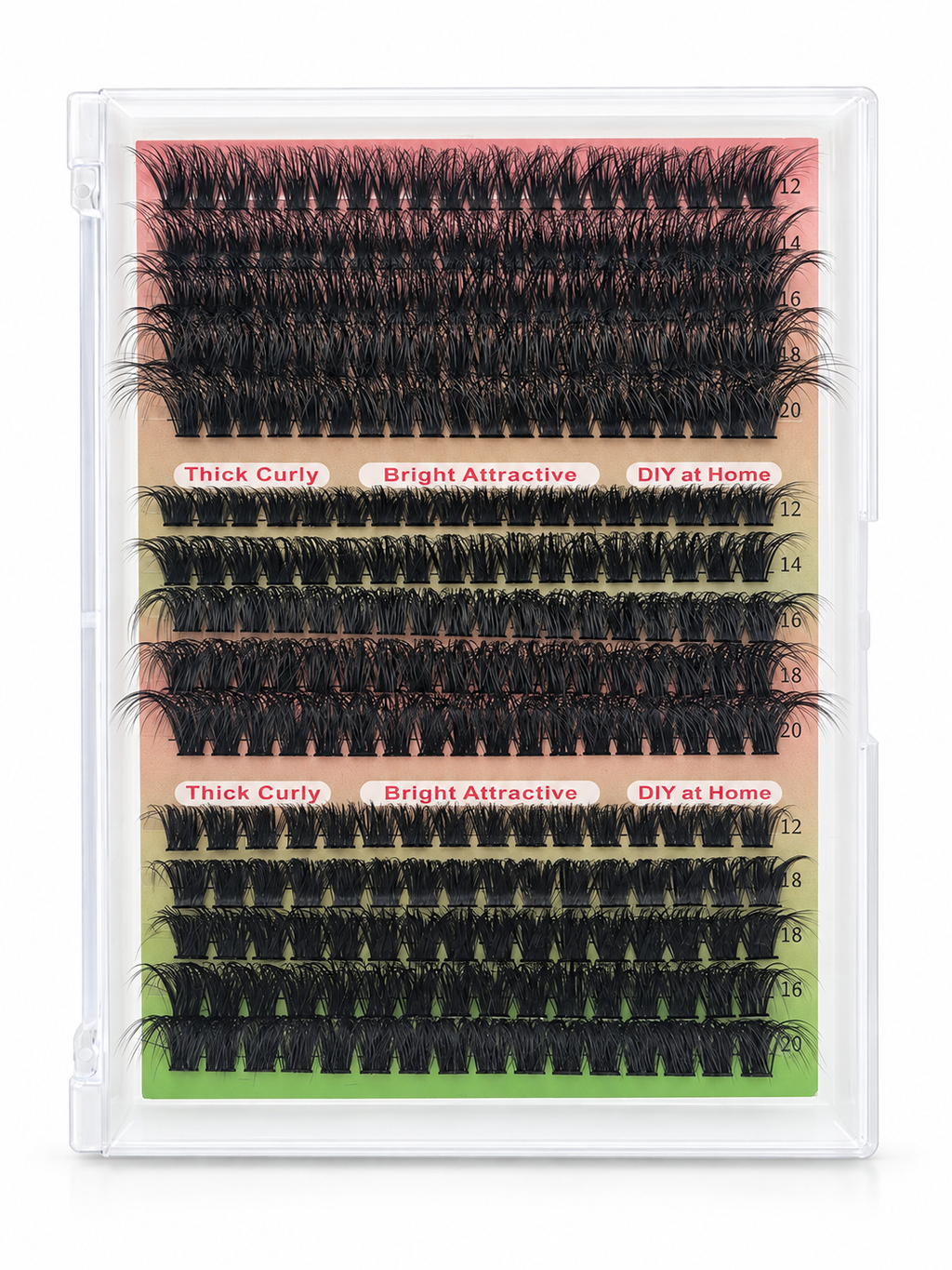 Voluminous D-Curl Lash Clusters